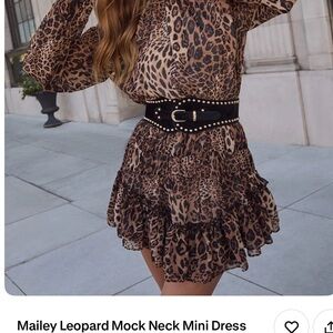 Vici Leopard High Low Dress